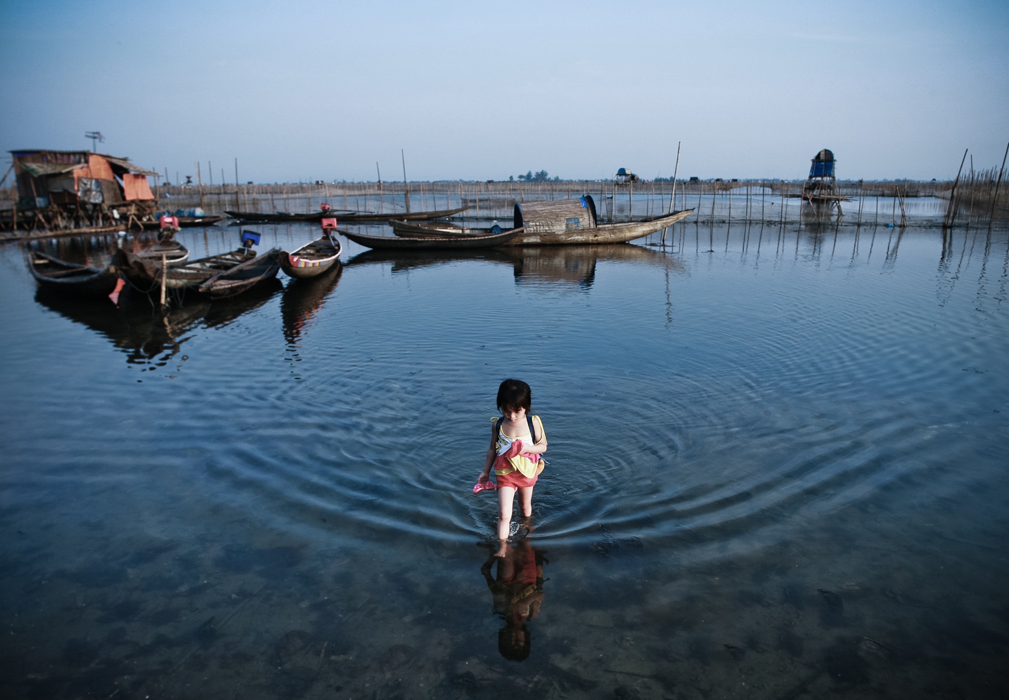 Binh minh yen tinh tren dam Chuon hinh anh