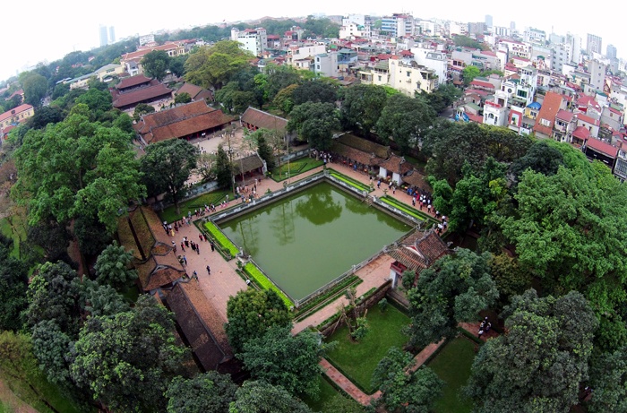 Ve dep Ha Noi nhin tu tren cao hinh anh