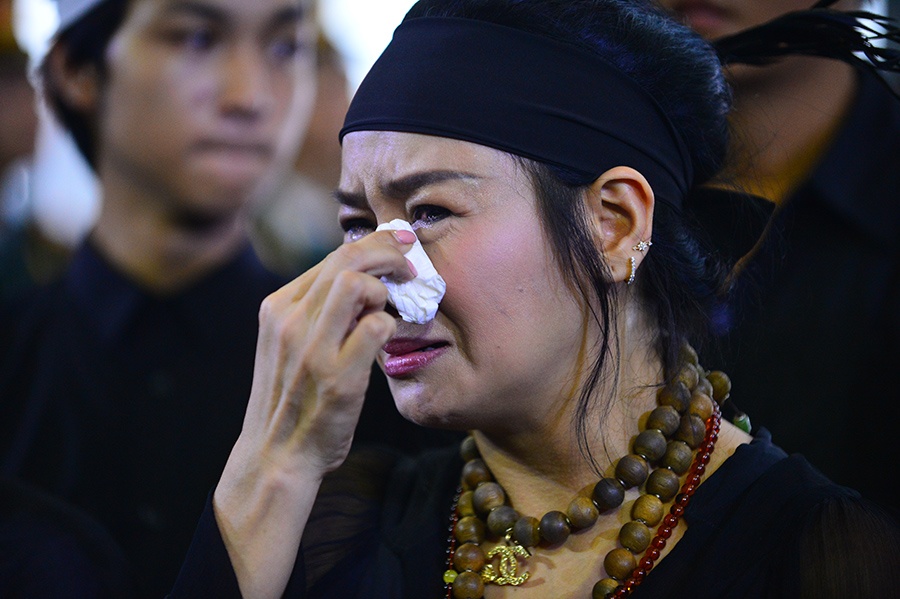 Thanh Lam nuc no trong dam tang cha hinh anh