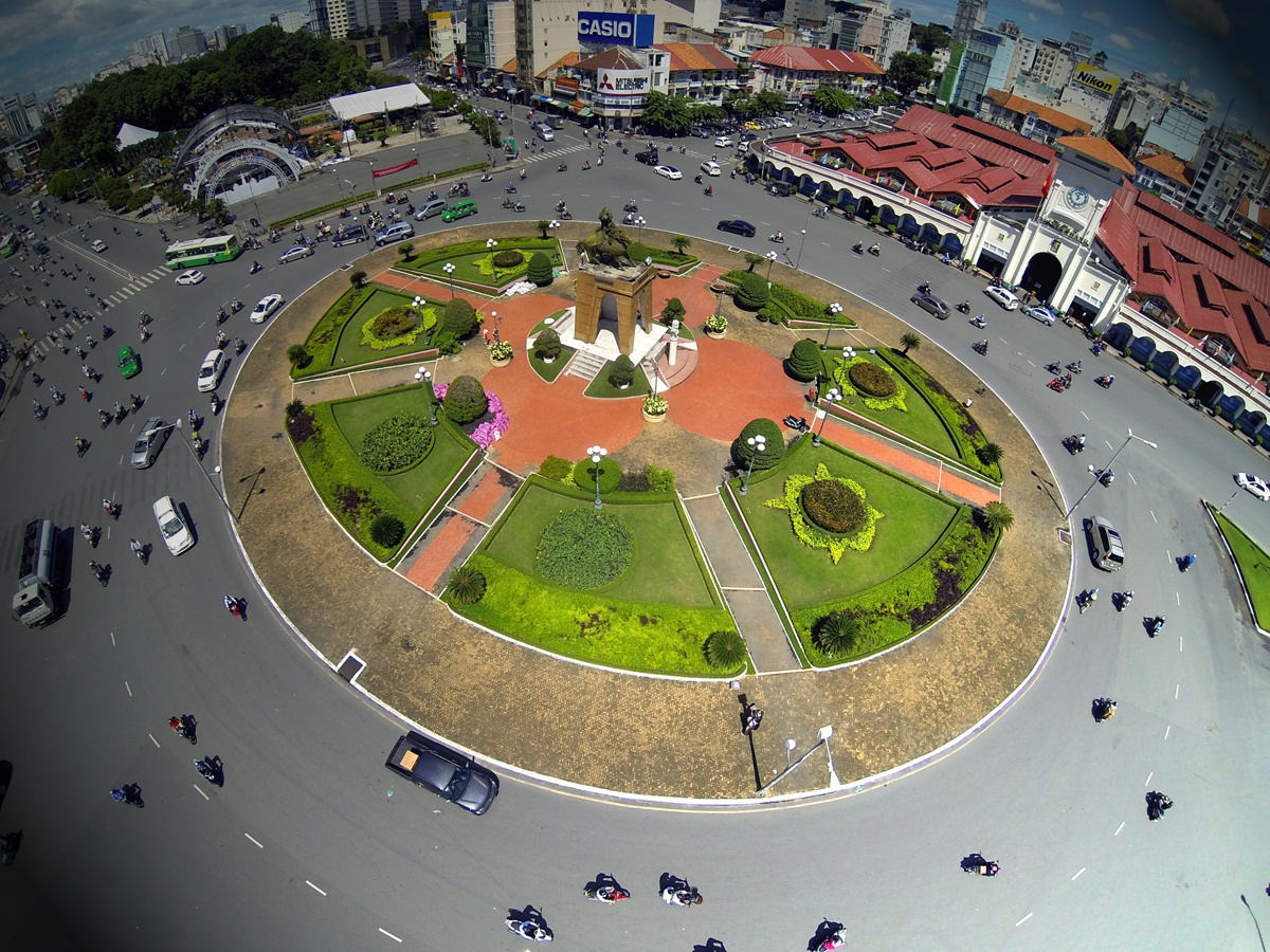 Nhung dia danh noi tieng Sai Gon nhin tu tren cao hinh anh