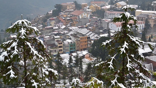 Canh tuong ky thu cua tuyet Sa Pa hinh anh