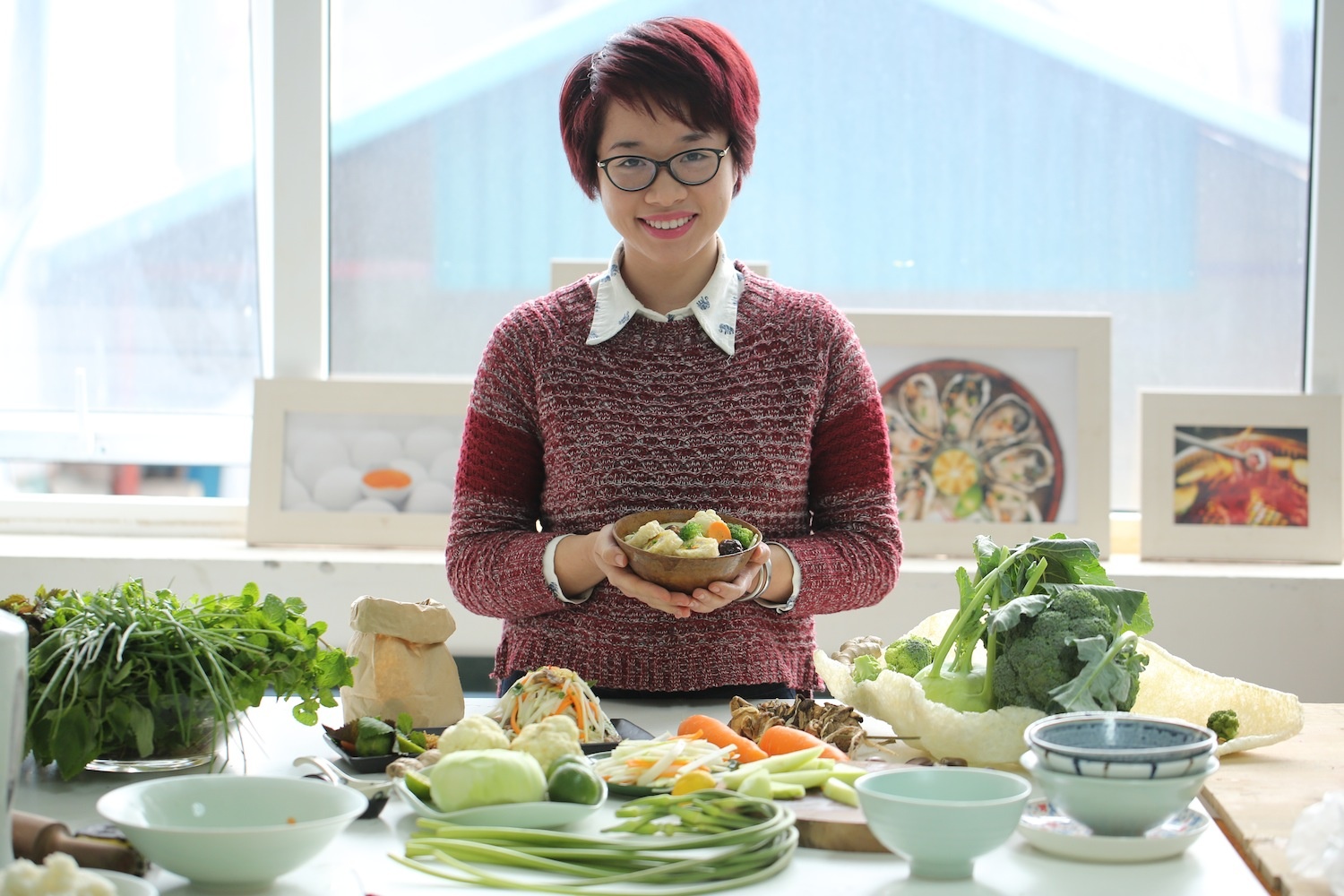 Vua dau bep khoe xoi hat de, nom thit trau dip Tet At Mui hinh anh