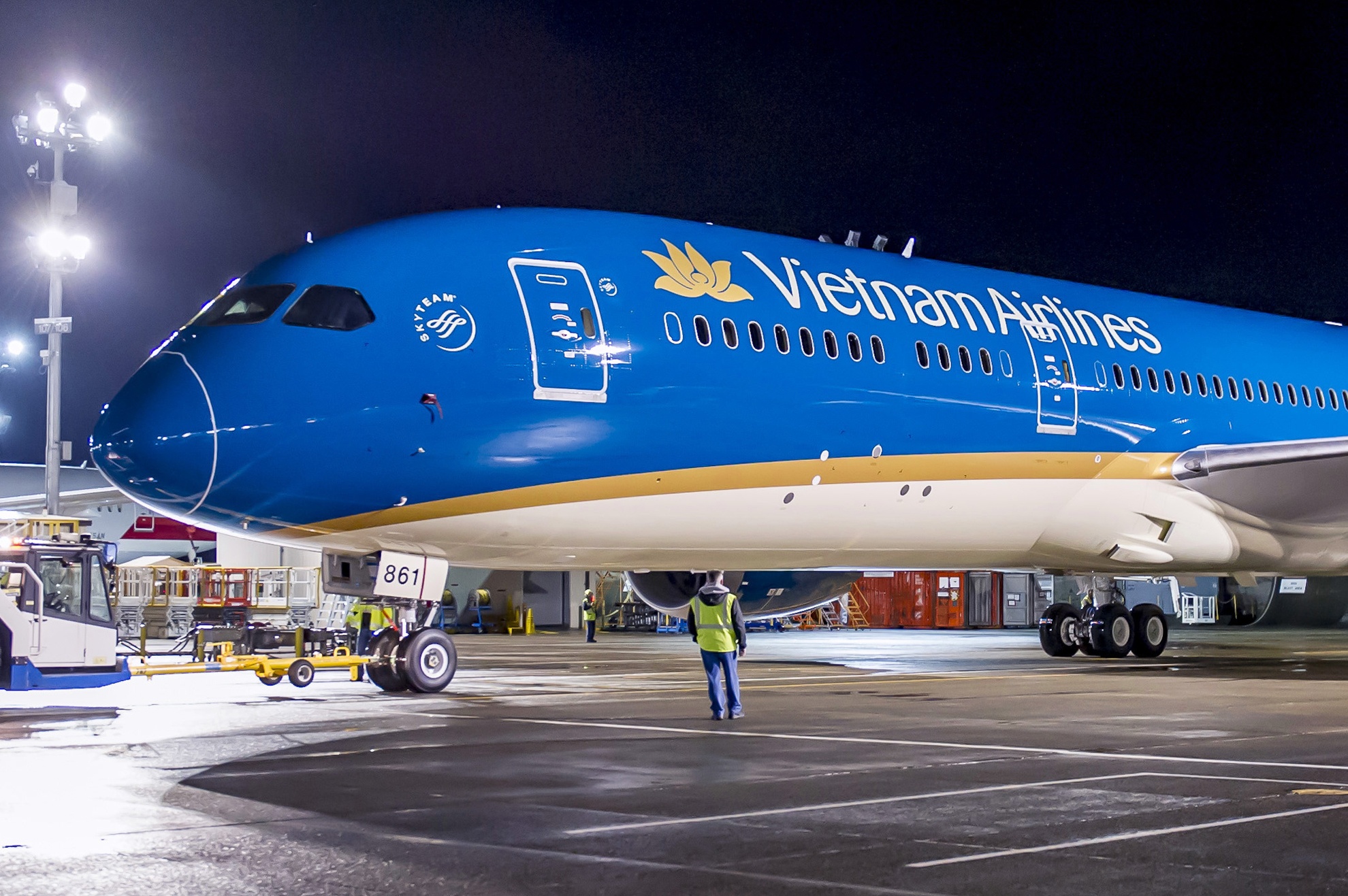 May bay Boeing 787 dau tien cua Vietnam Airlines sap ve VN hinh anh