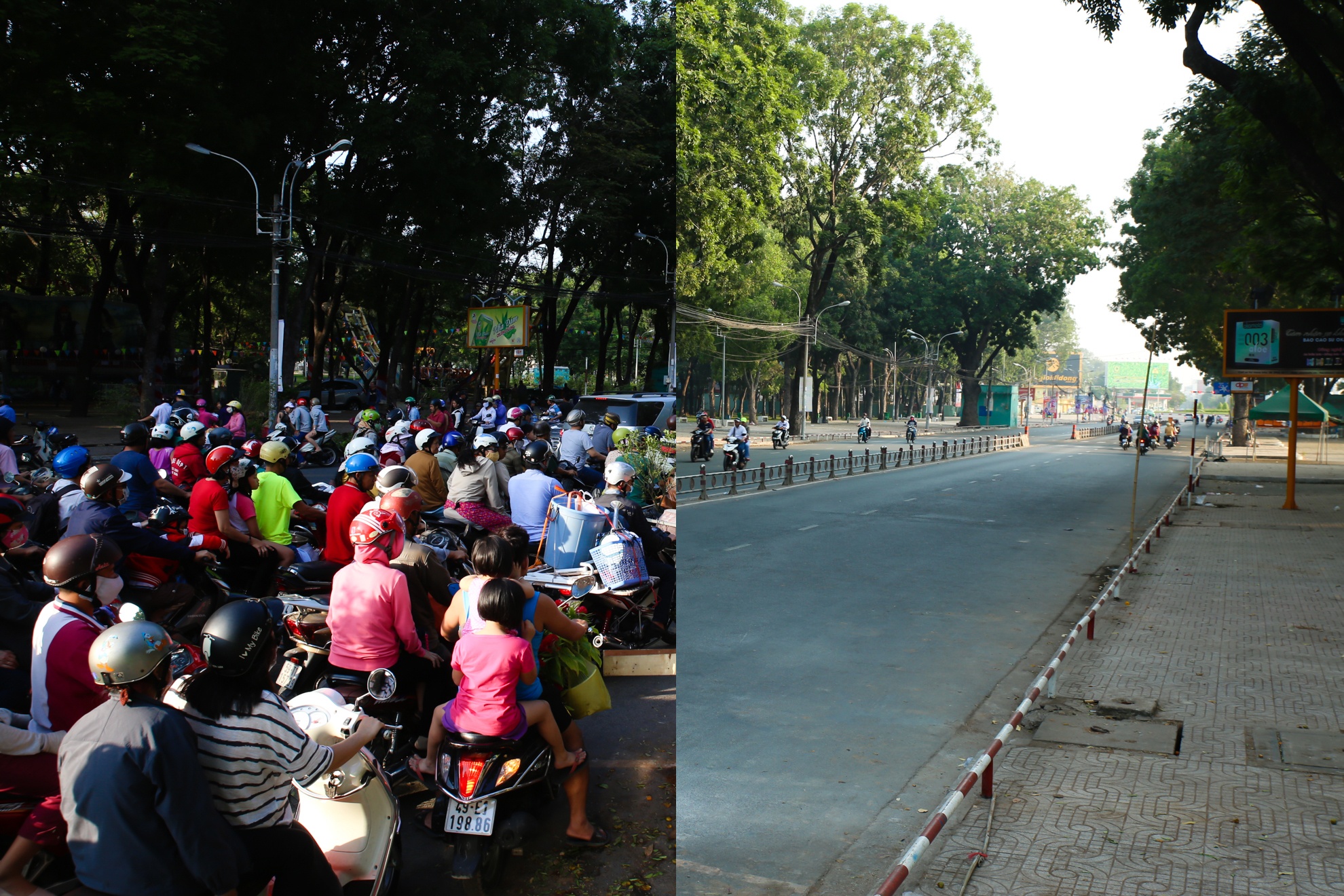 Sai Gon vang lang sang mung 1 Tet hinh anh