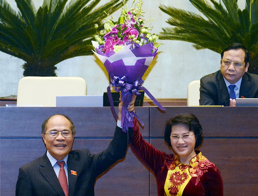 Phut tuyen the nham chuc cua ba Nguyen Thi Kim Ngan hinh anh