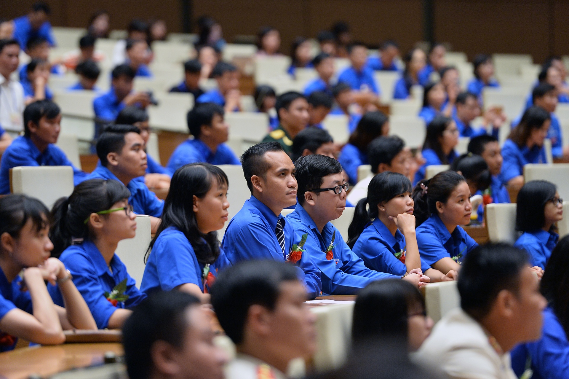 Chu tich Quoc hoi gap go thanh nien Viet Nam anh 4