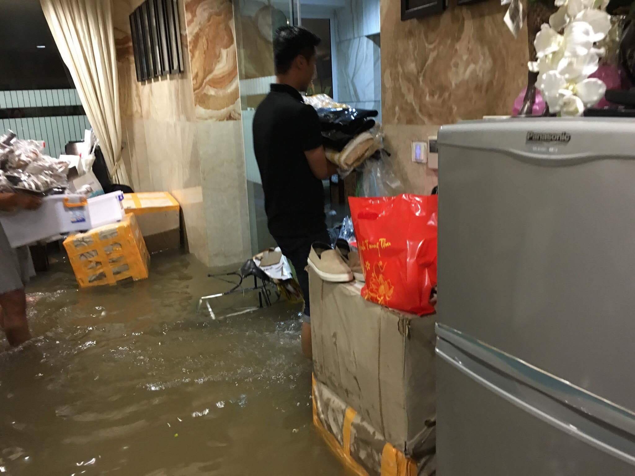 biet thu cua Dam Vinh Hung bi ngap nuoc sau mua anh 3