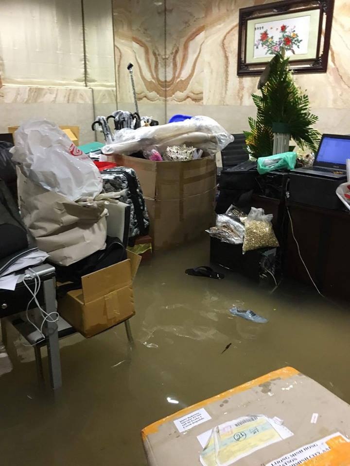 biet thu cua Dam Vinh Hung bi ngap nuoc sau mua anh 5