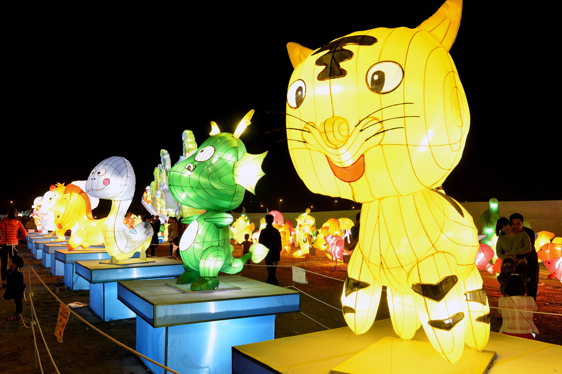 Le hoi den long khong lo o cong vien Yen So anh 17