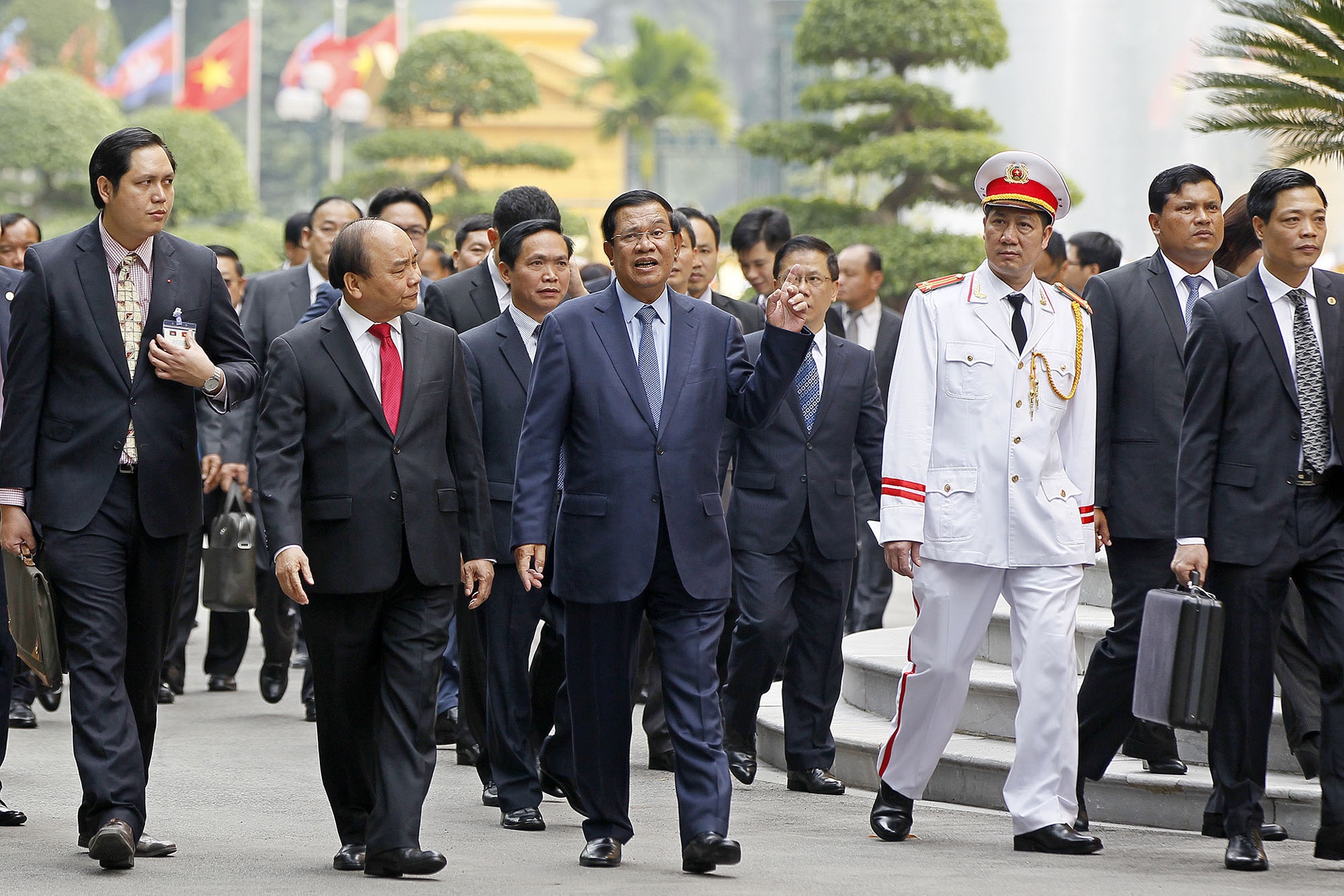 Thu tuong Campuchia Hun Sen tham Viet Nam anh 6