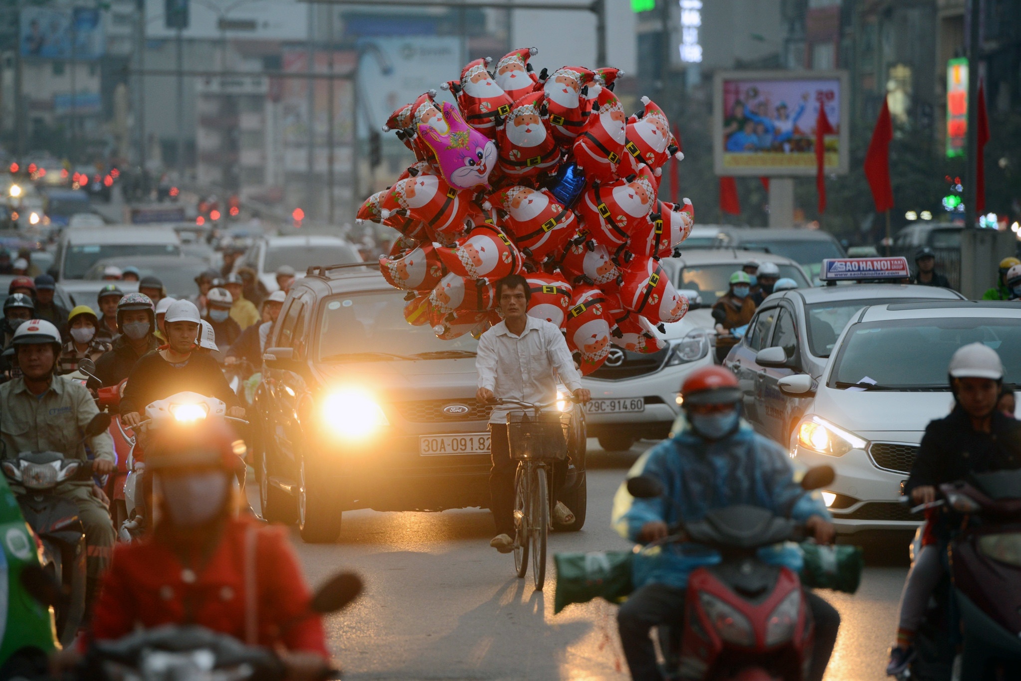 un tac giao thong Noel anh 2