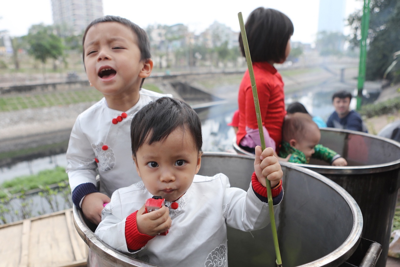 goi banh chung Tet o Ha Noi anh 15