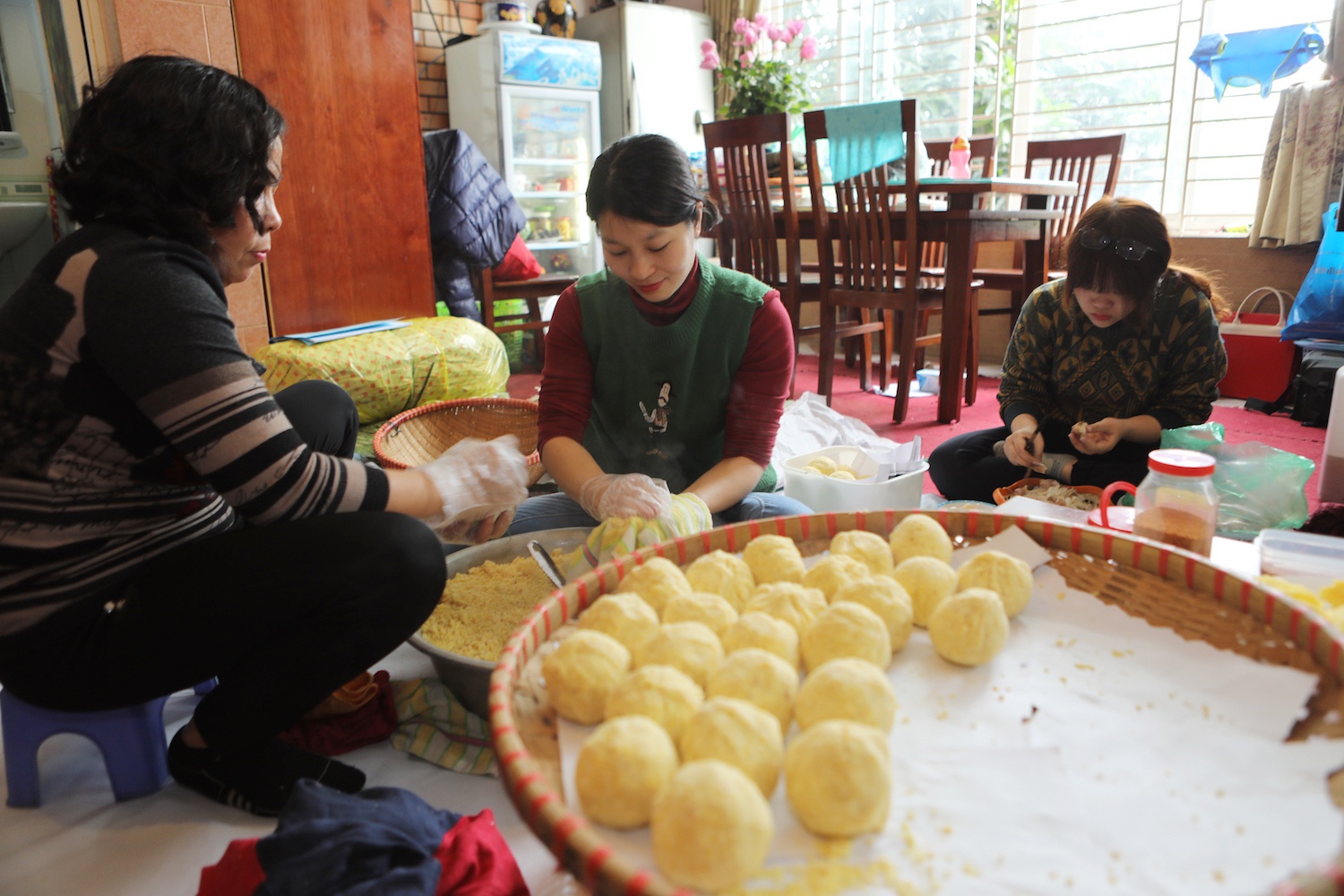 goi banh chung Tet o Ha Noi anh 6