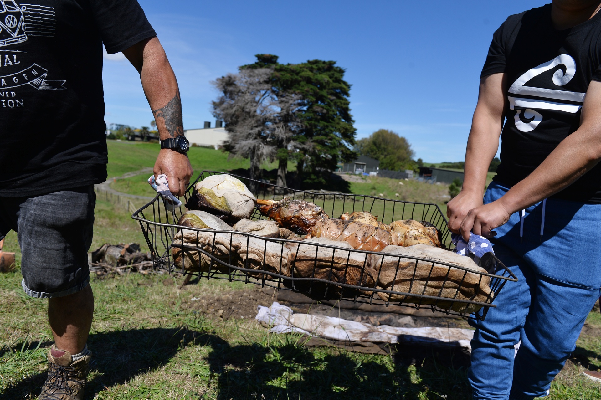 nuong thit,  am thuc,  nguoi Maori,  chon xuong dat anh 4