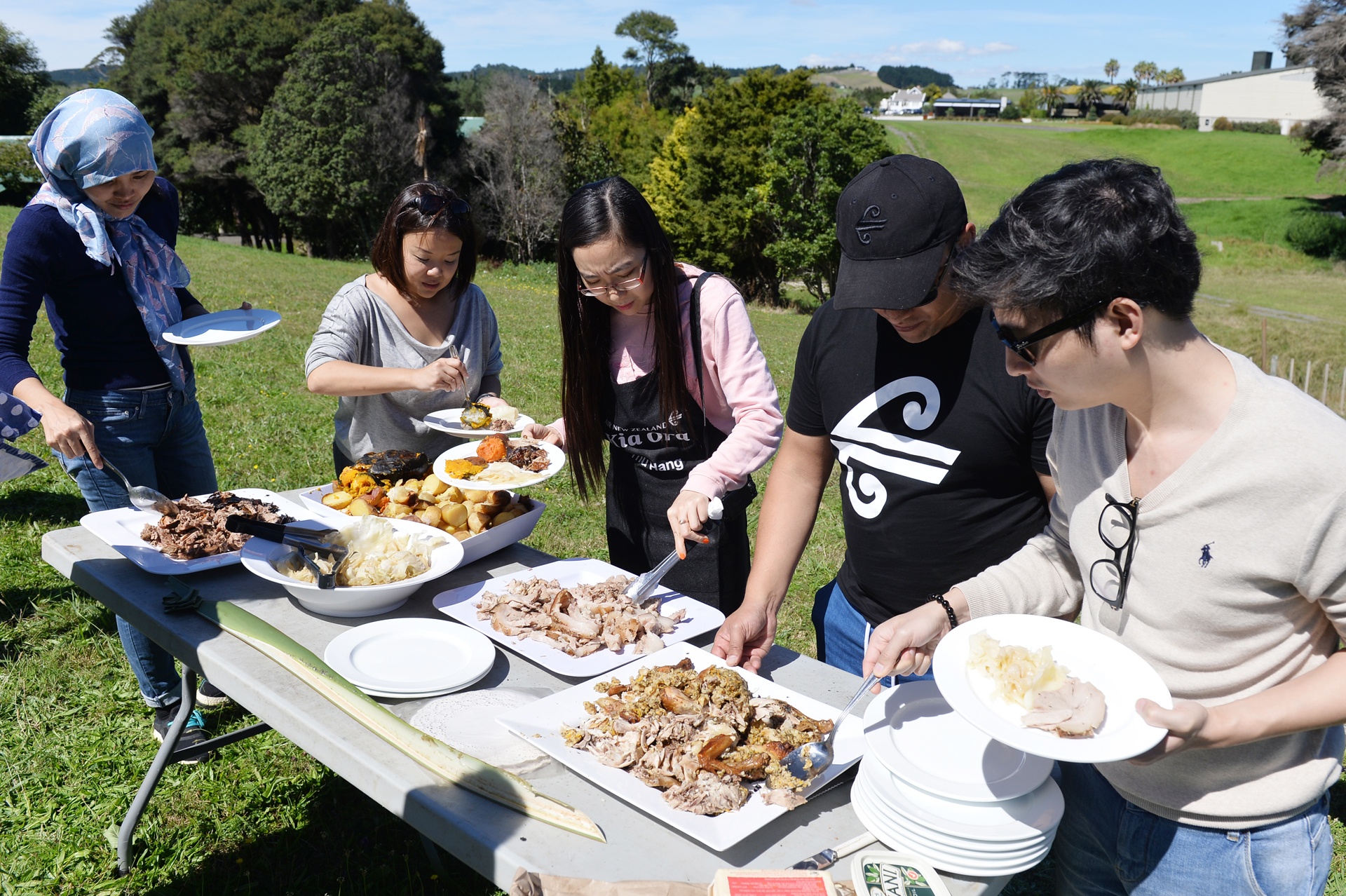nuong thit,  am thuc,  nguoi Maori,  chon xuong dat anh 9