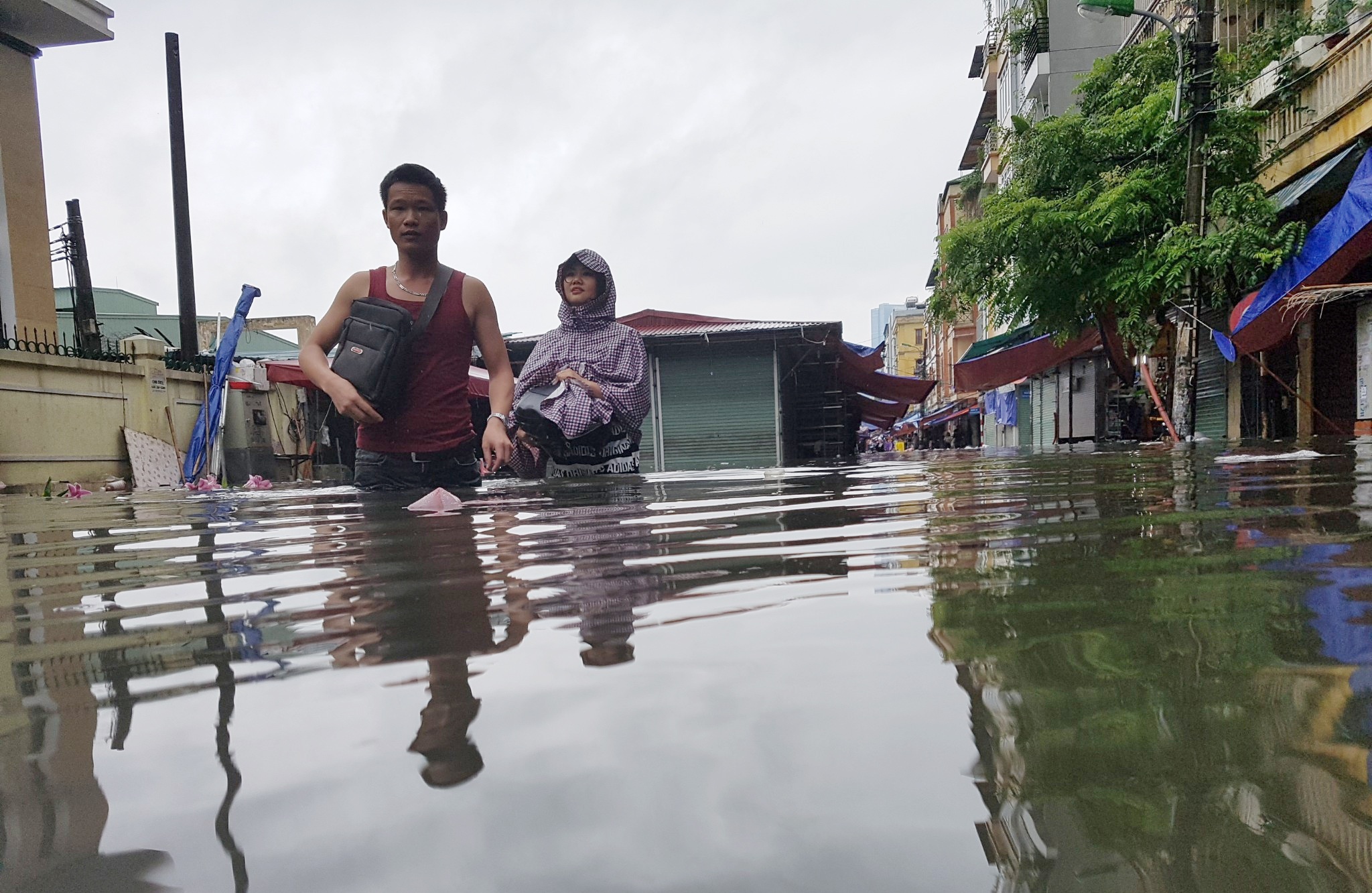 mua lon gay ngap duong pho thu do anh 6