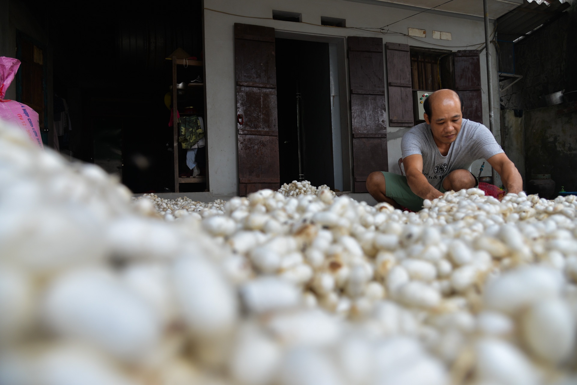 làng lụa Nha Xá ảnh 4 lang lua Nha Xa anh 4