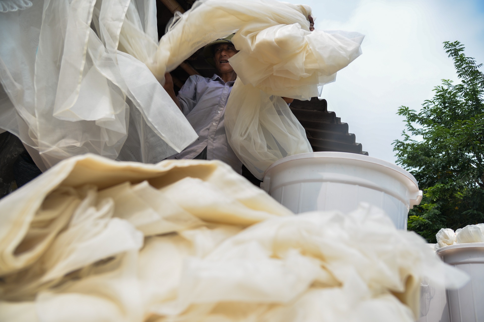 làng lụa Nha Xá ảnh 14 lang lua Nha Xa anh 14