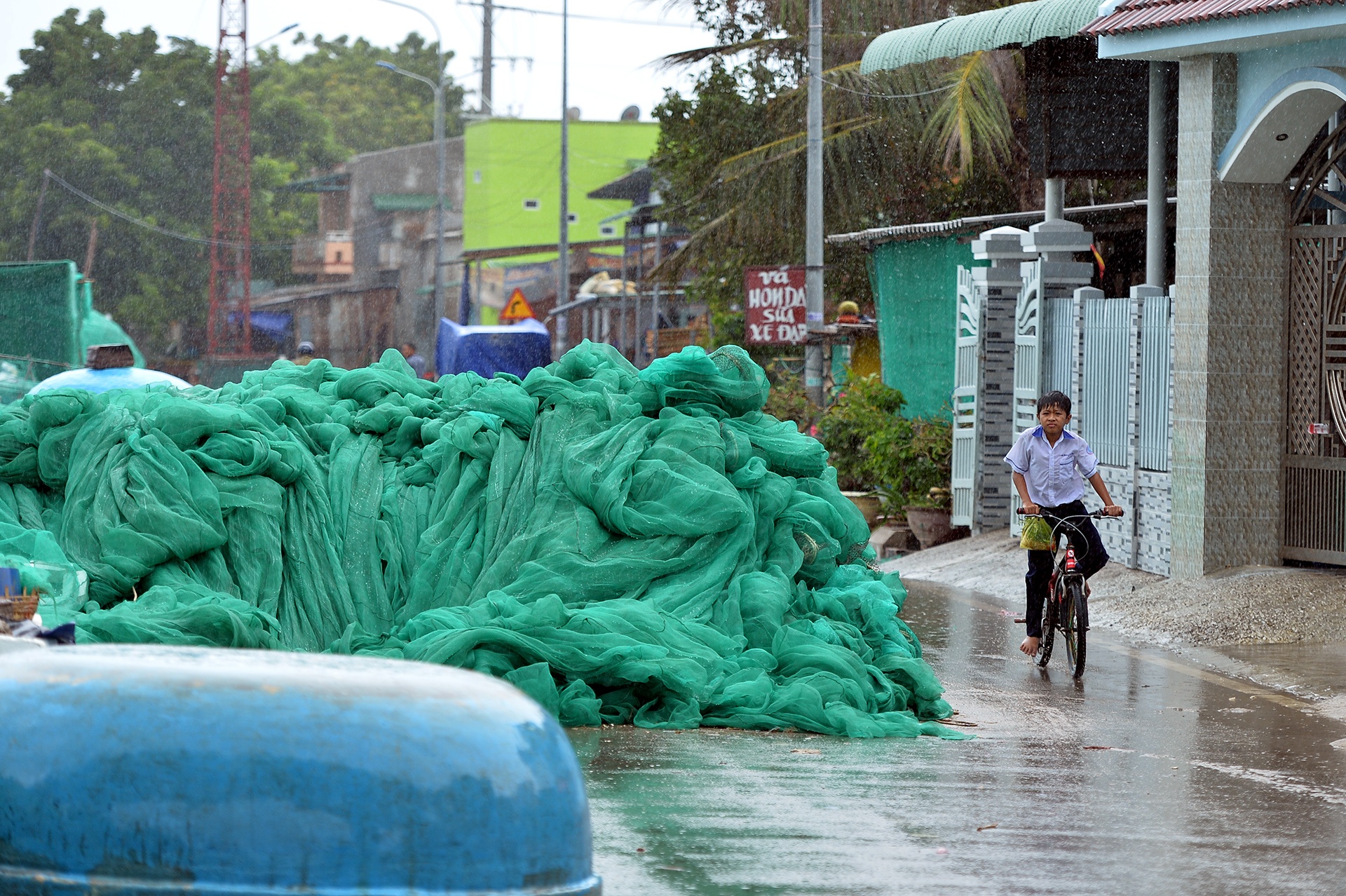 Cang ca Ninh Chu truoc gio bao so 12 do bo hinh anh