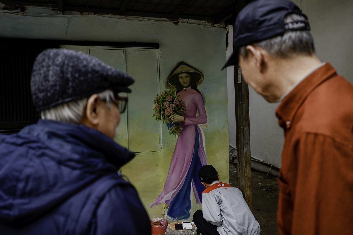 tranh tuong o Ha Noi anh 13