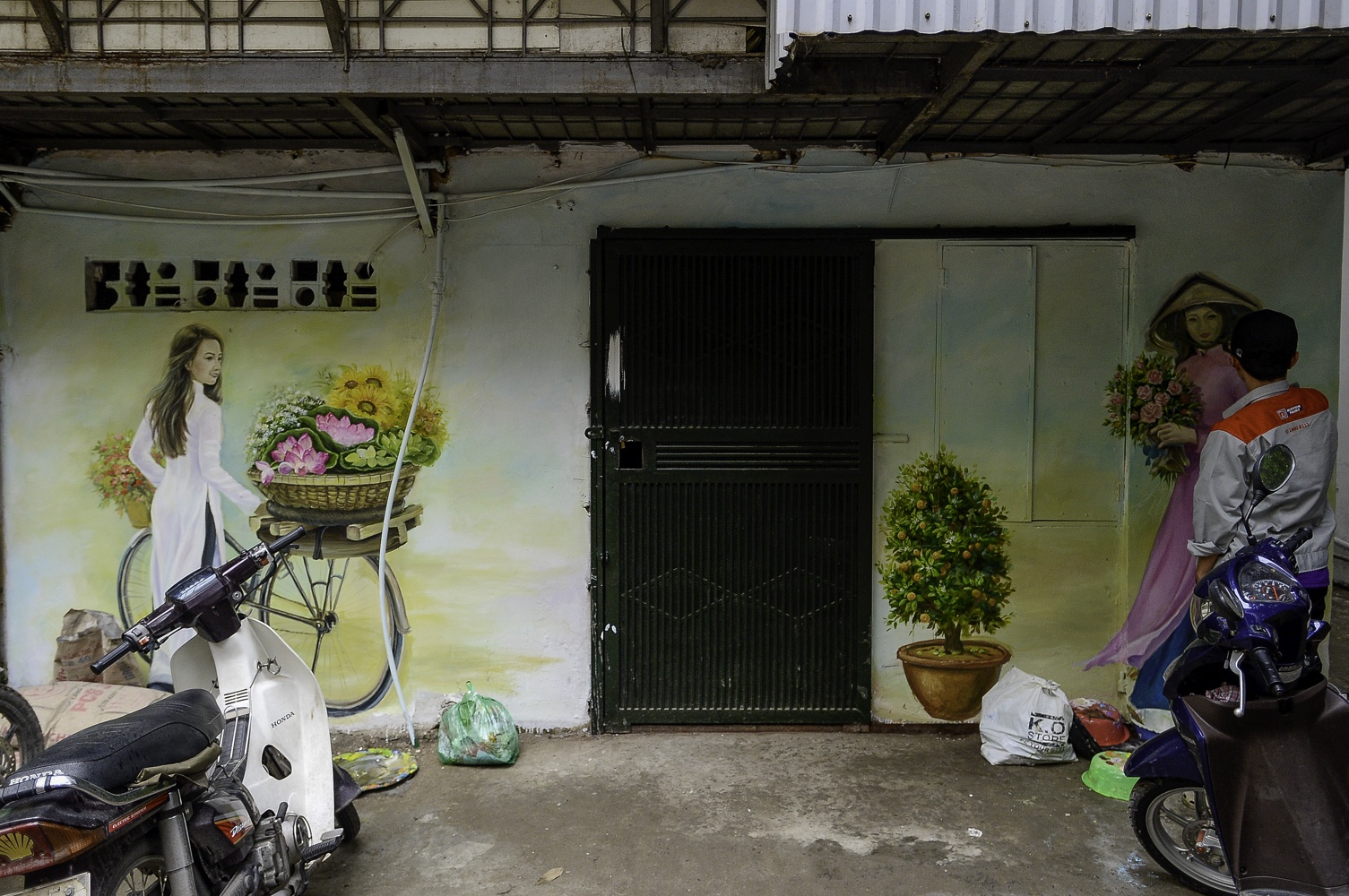 tranh tuong o Ha Noi anh 4