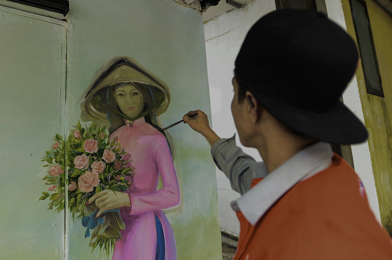 tranh tuong o Ha Noi anh 5