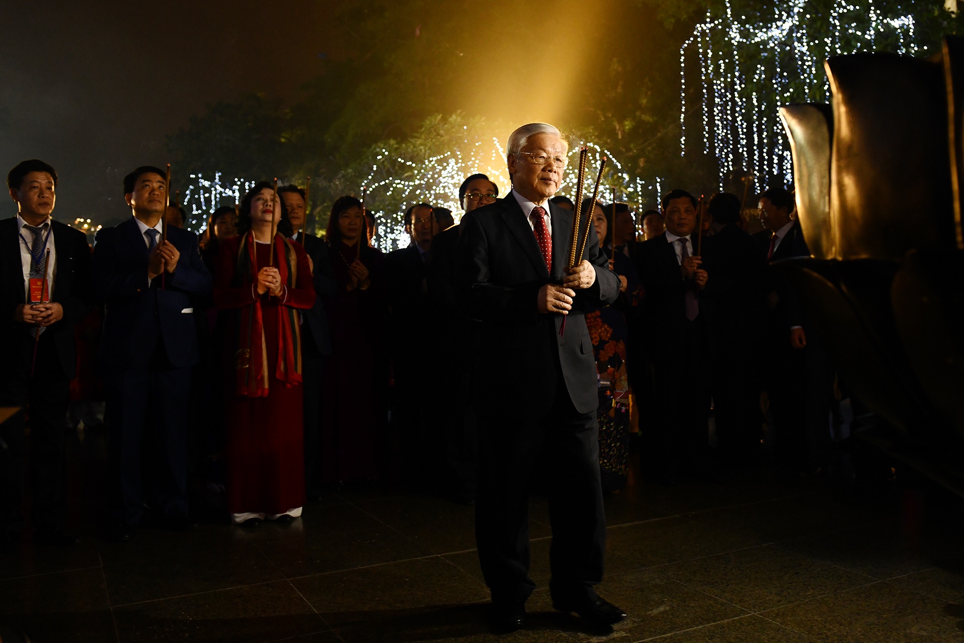 Tong bi thu Nguyen Phu Trong chuc Tet anh 7