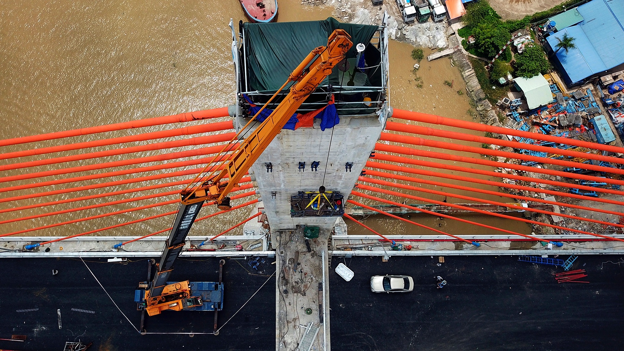 cầu Bạch Đằng trước ngày khánh thành ảnh 7 cau Bach Dang truoc ngay khanh thanh anh 7