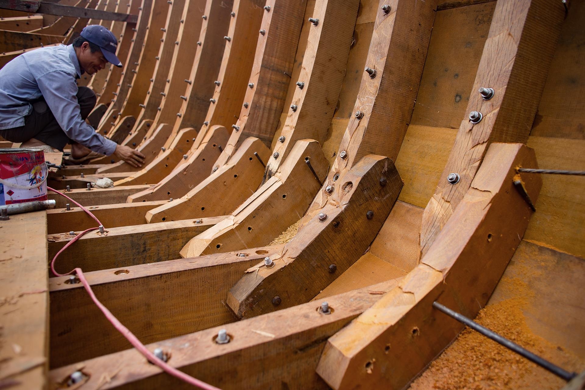 nghề đóng tàu đi biển ở Nam Định ảnh 12 nghe dong tau di bien o Nam Dinh anh 12