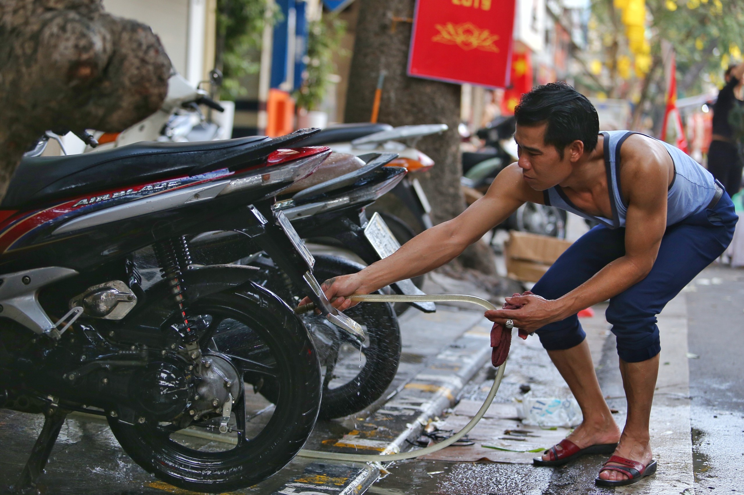 Ha Noi chieu 30 Tet anh 9