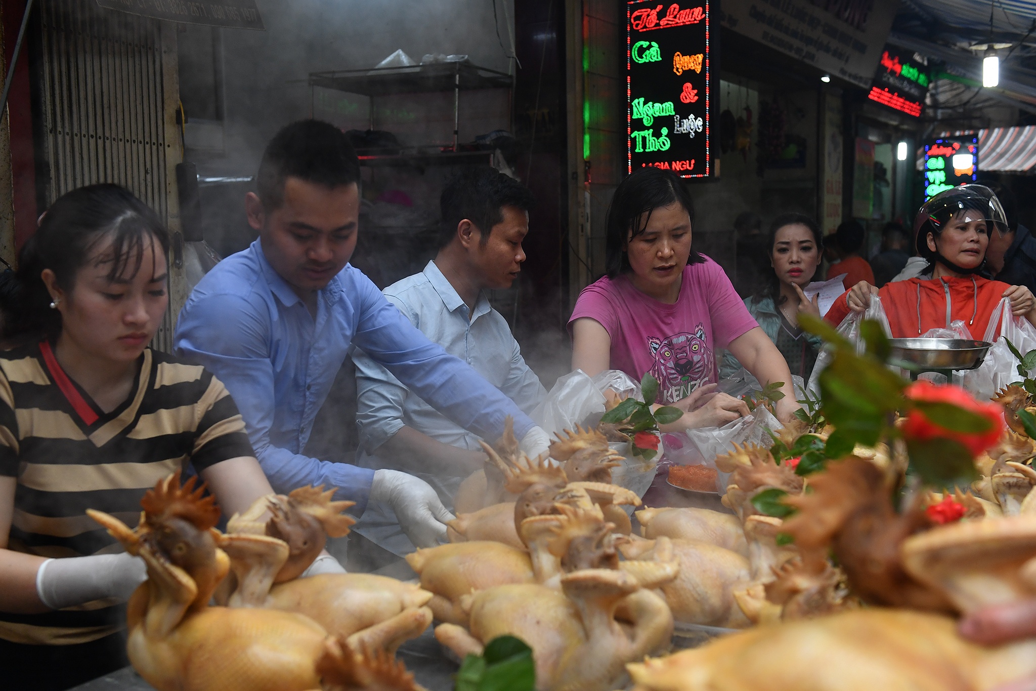 ga cung giao thua dat khach o Gia Ngu anh 4