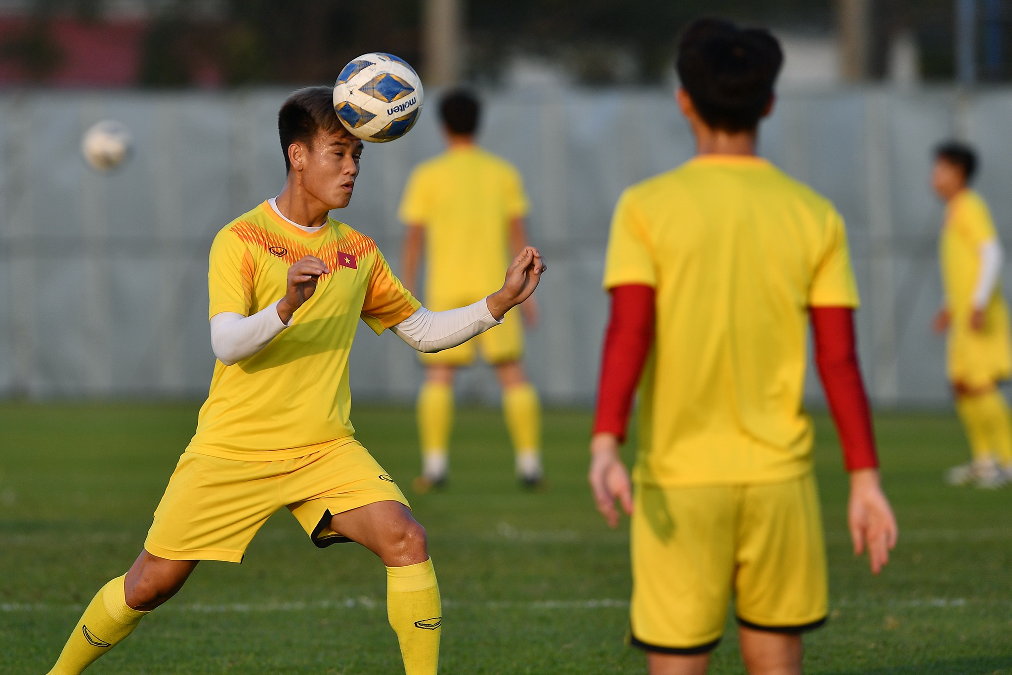 U23 Viet Nam tap luyen truoc ngay khai mac anh 1