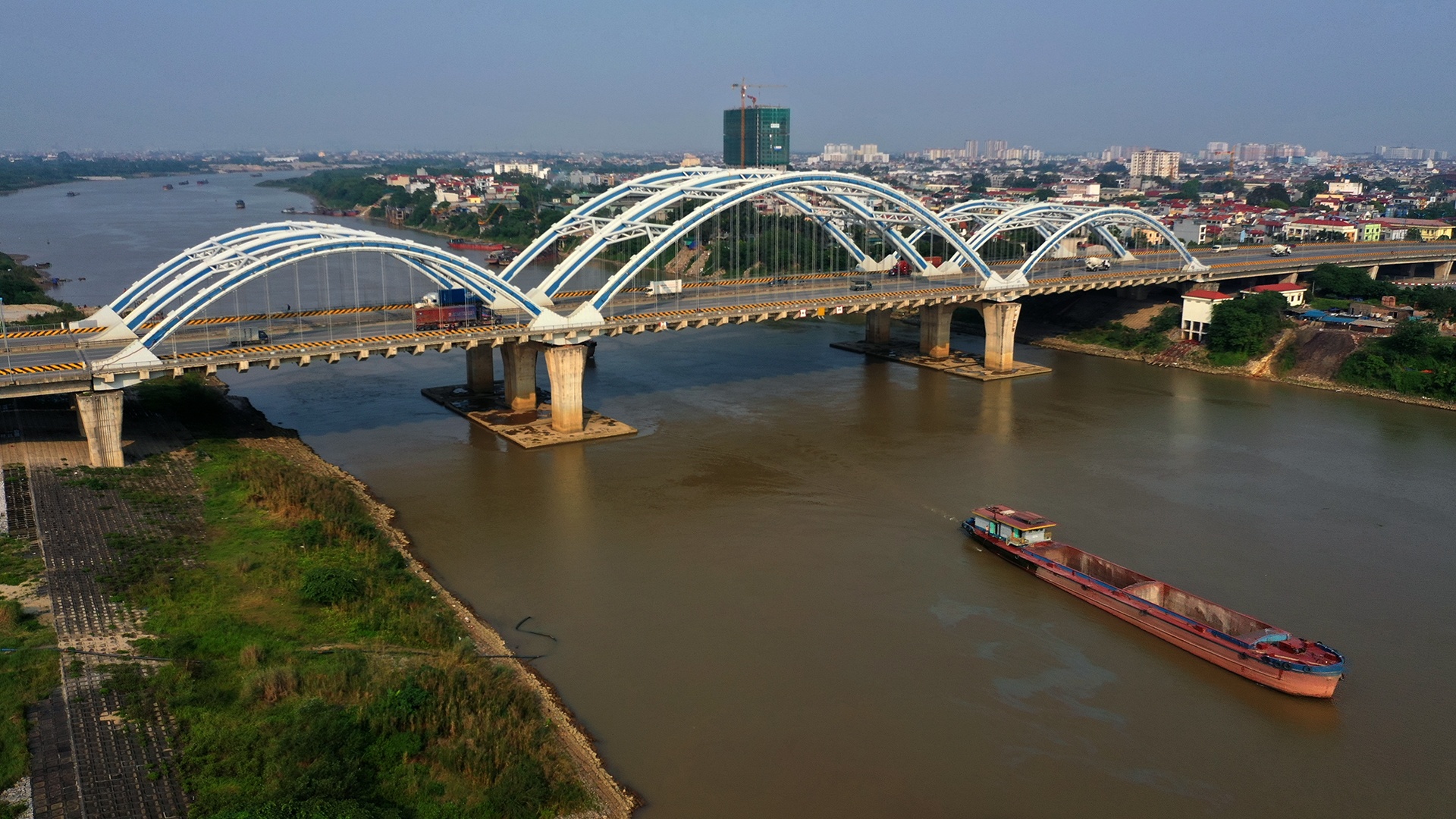 các cây cầu nổi tiếng thủ đô bắc qua sông Hồng ảnh 7 cac cay cau noi tieng thu do bac qua song Hong anh 7