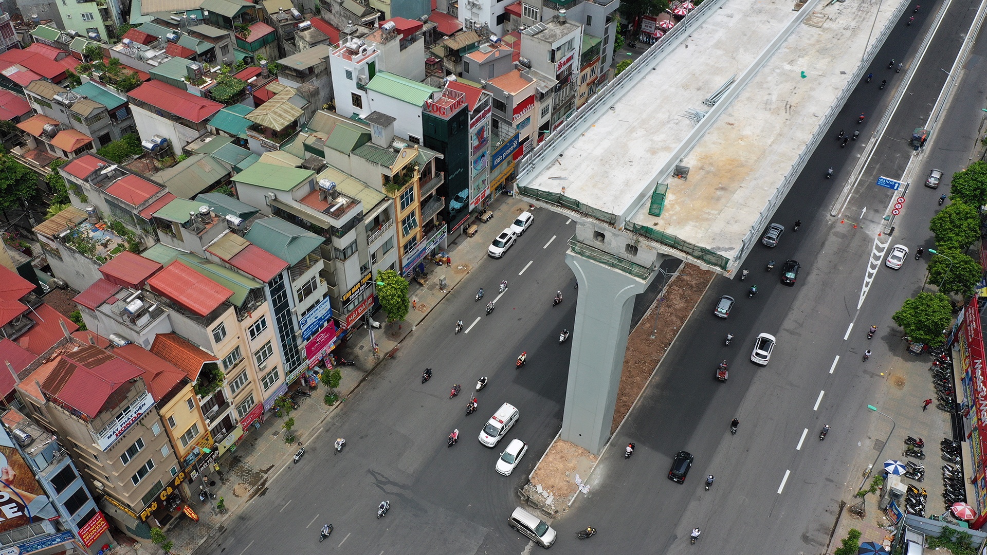 duong vanh dai 2 tren cao Nga Tu So Vinh Tuy khanh thanh thong xe anh 17