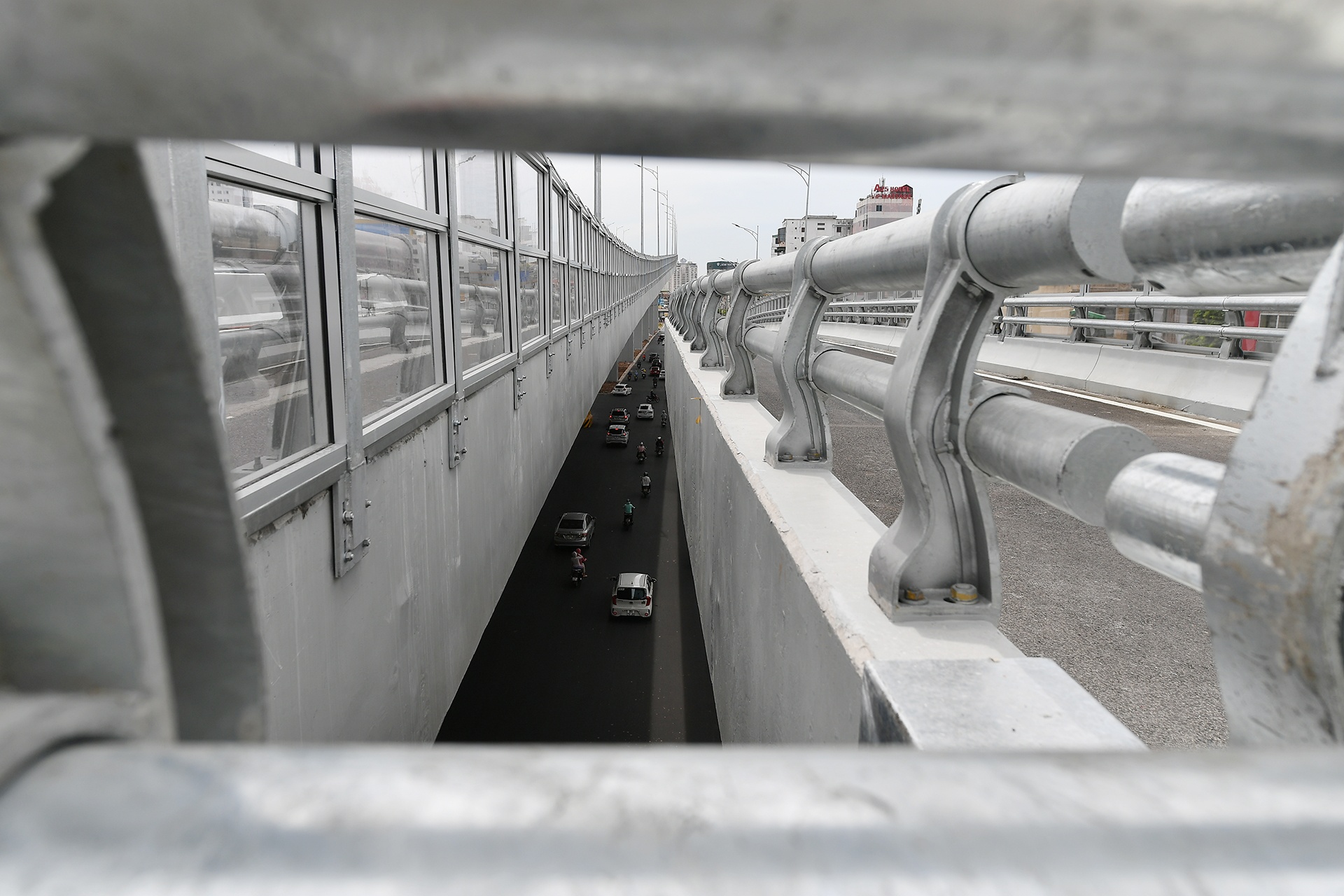 duong vanh dai 2 tren cao Nga Tu So Vinh Tuy khanh thanh thong xe anh 14