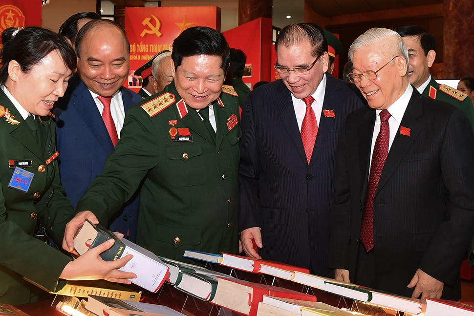 Lanh dao Dang, Nha nuoc du Dai hoi Dang bo Quan doi hinh anh