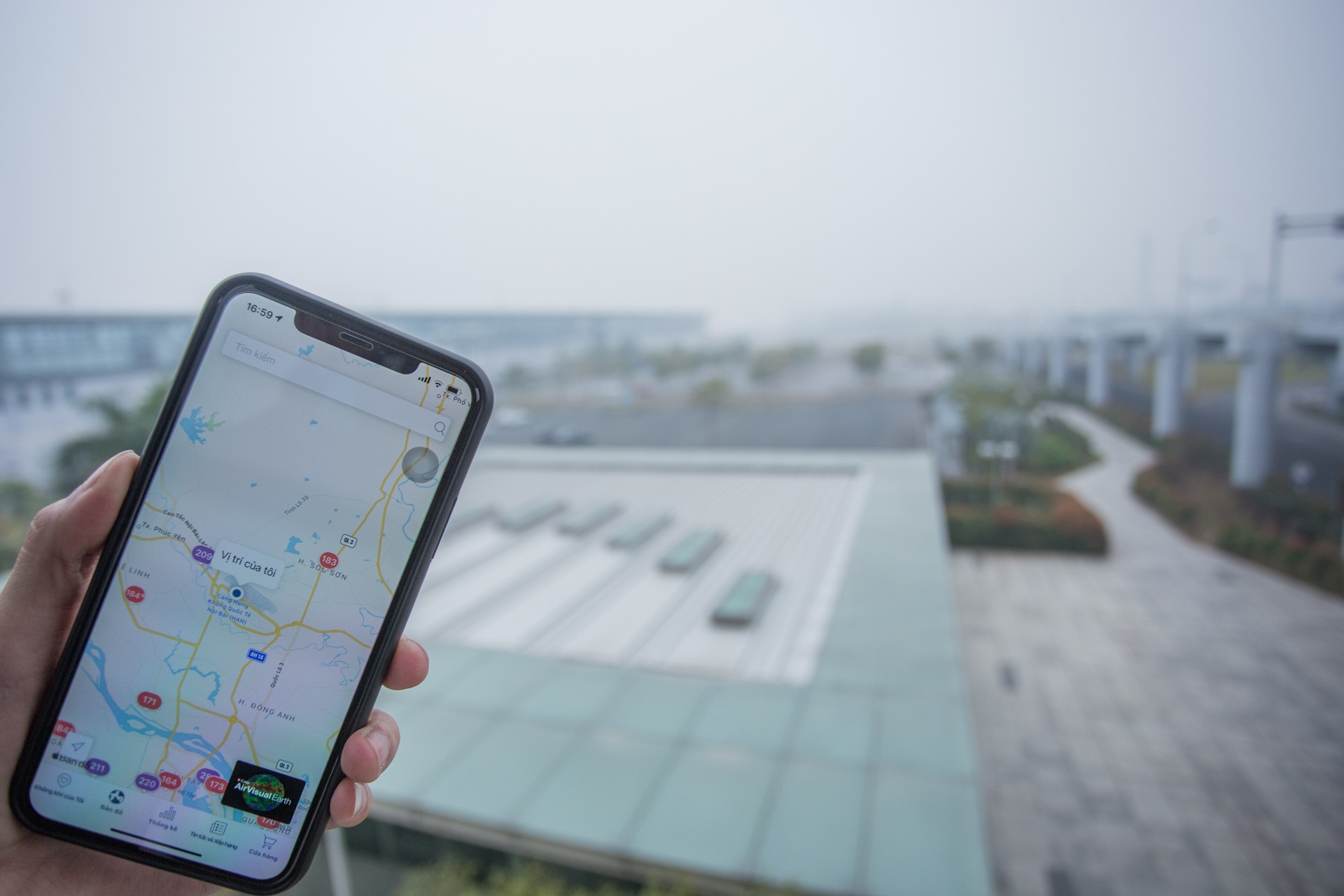 san bay Noi Bai mu suong anh 6