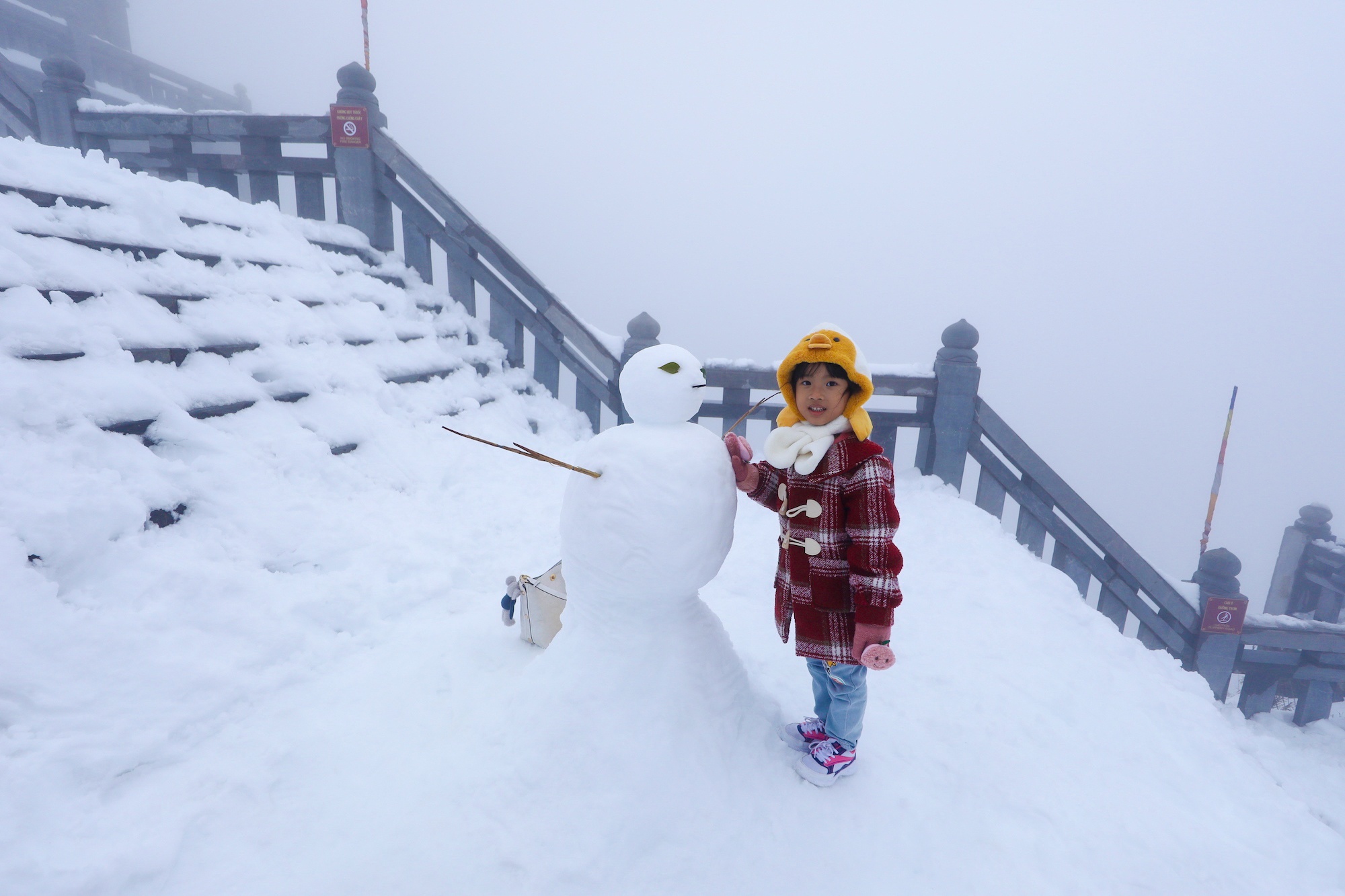 tuyet roi thu hut du khach len dinh Fansipan anh 8