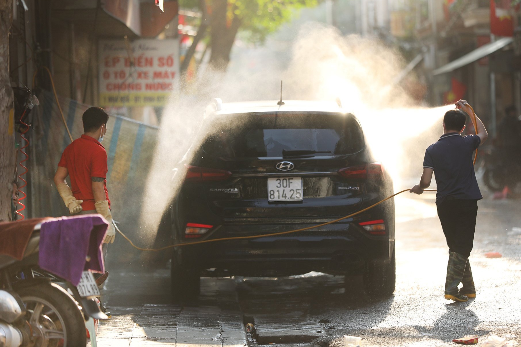 khong khi chieu 30 Tet o Ha Noi anh 15