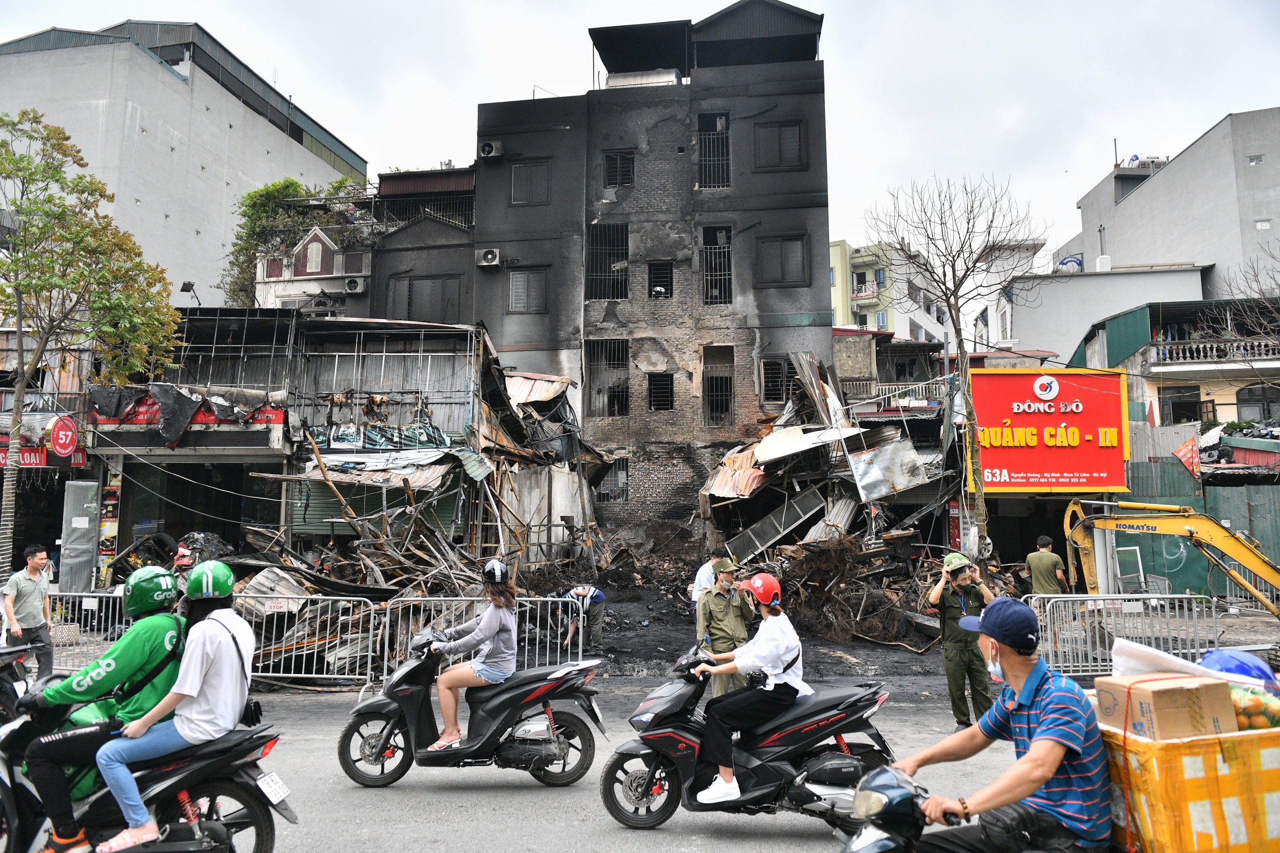 Day nha mat pho chay rui sau nhieu gio hoa hoan hinh anh