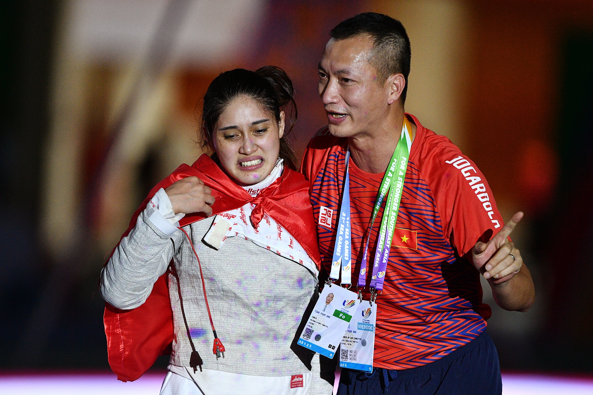 Nu VDV moi sinh con, khoc khi lan dau gianh HCV dau kiem o SEA Games hinh anh