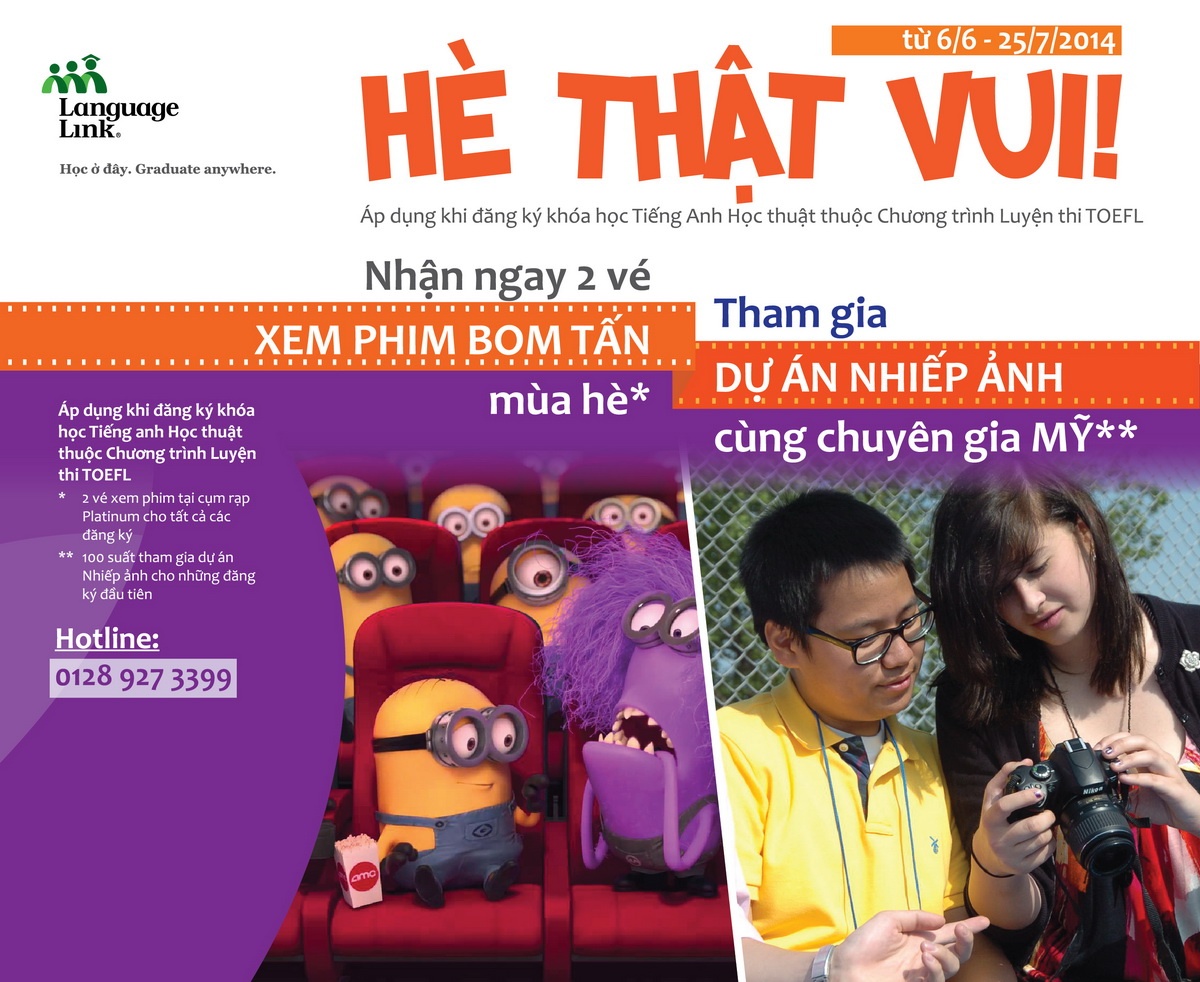 Trải nghiệm mùa hè 2014 vui nhộn, bổ ích và sáng tạo tại Language Link.