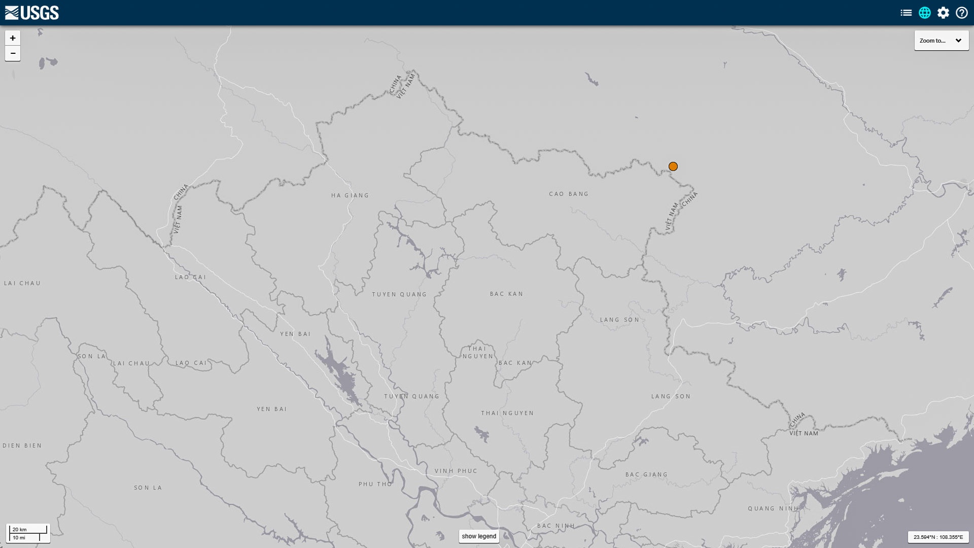 Động đất ở Cao Bằng ảnh 1 Dong dat o Cao Bang anh 1