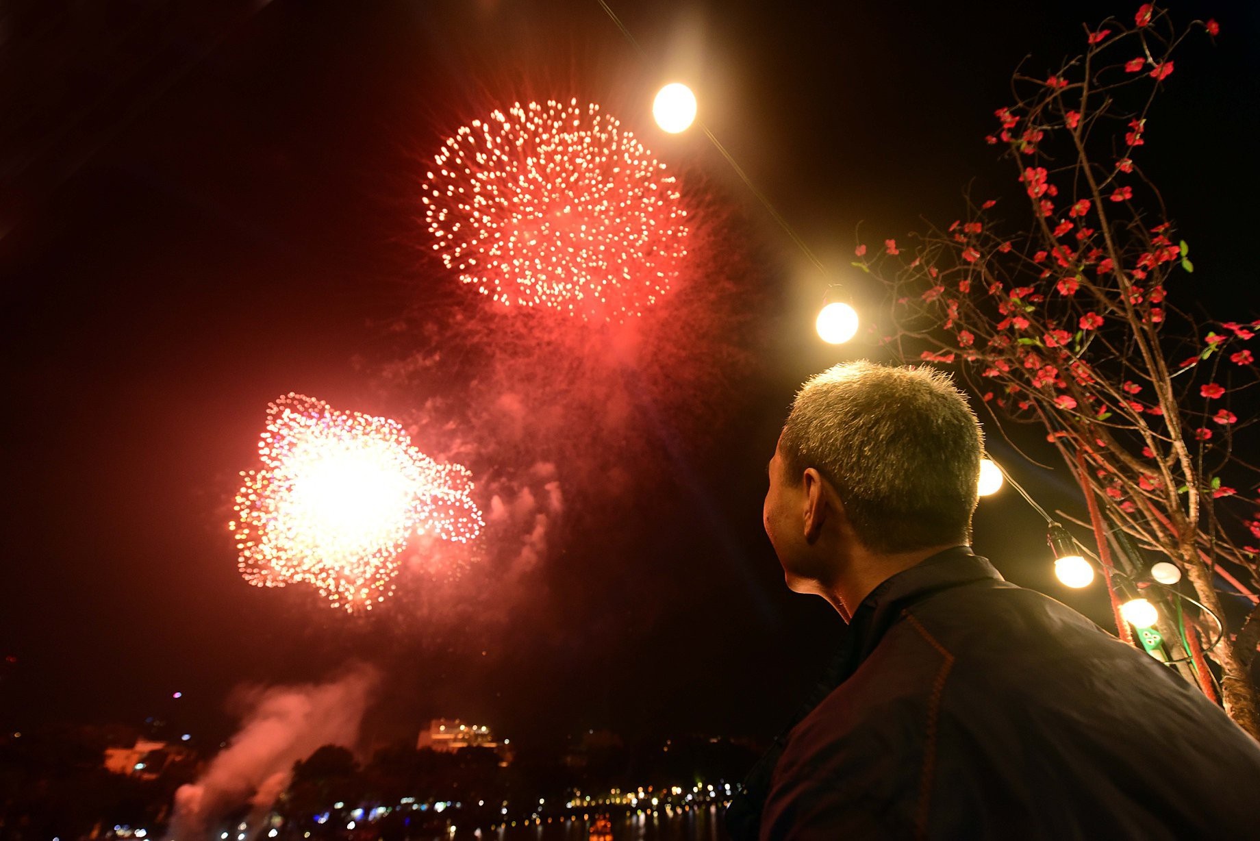 Ha Noi ban phao hoa o dau anh 1