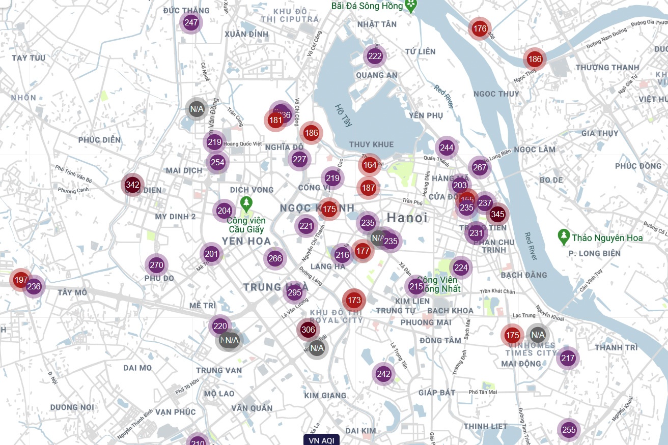 Ha Noi o nhiem thu 2 the gioi anh 1