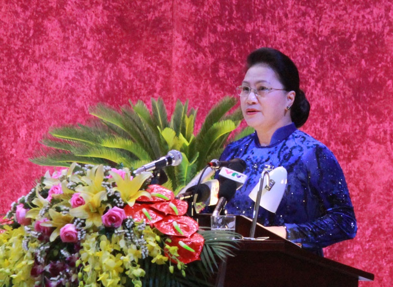 Chu tich Quoc hoi luu y tinh Hoa Binh ve gian lan thi cu anh 1