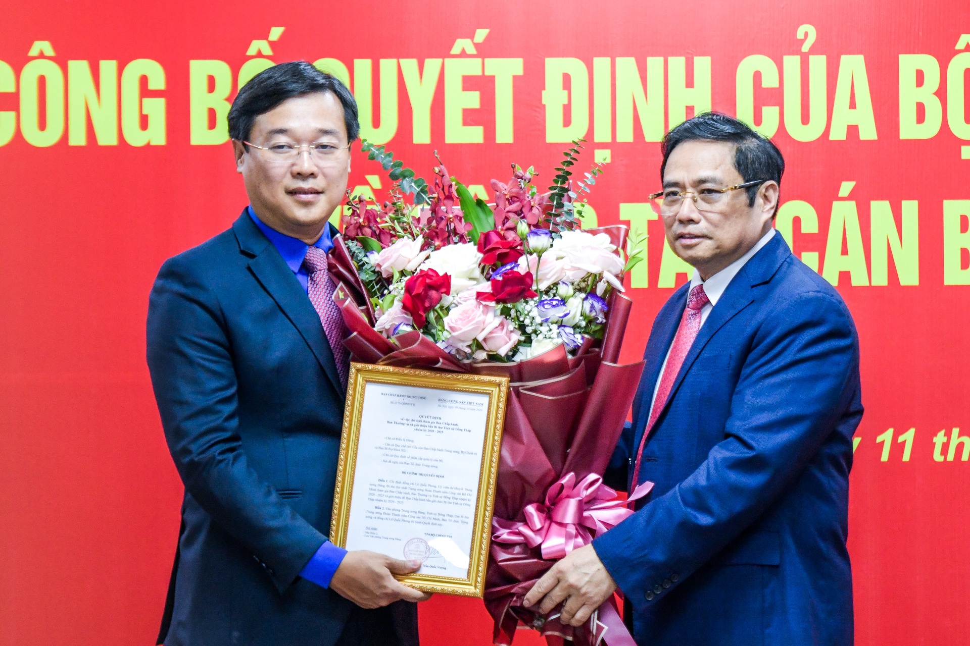 Gioi thieu ong Le Quoc Phong lam Bi thu tinh Dong Thap anh 1