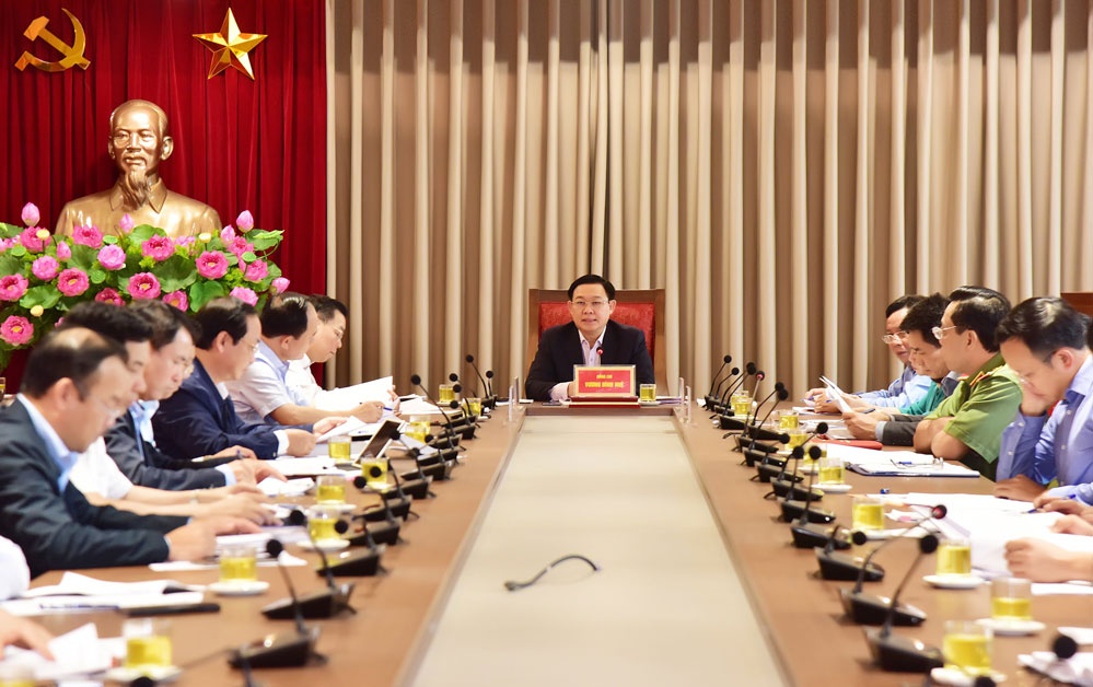 chan xe bai rac Nam Son,  Bi thu Vuong Dinh Hue anh 1