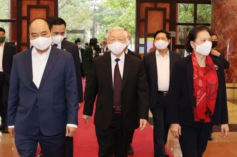 Tong bi thu, Chu tich nuoc chu tri hoi nghi can bo toan quoc hinh anh