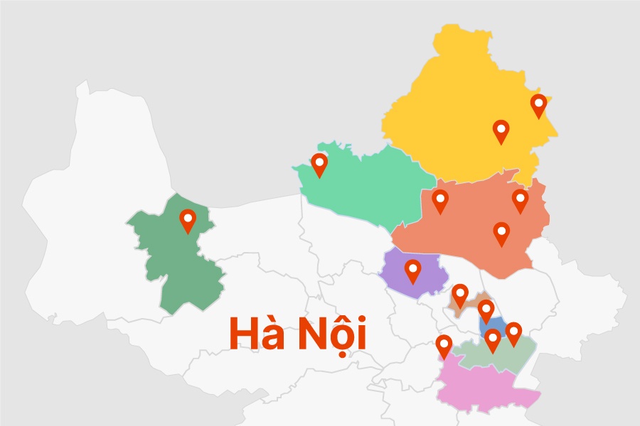 Ha Noi phong toa hang loat dia diem lien quan ca mac Covid-19 moi hinh anh